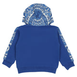 Versace Blue Barocco Foulard Hoodie