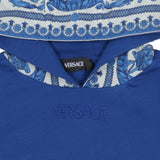 Versace Blue Barocco Foulard Hoodie