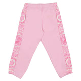 Versace Pink Barocco Foulard Trim Joggers