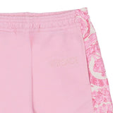 Versace Pink Barocco Foulard Trim Joggers