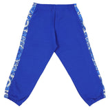 Versace Blue Barocco Foulard Trim Joggers