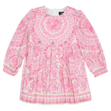Versace Pink Barocco Foulard Dress