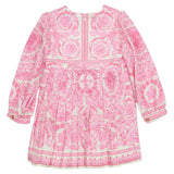 Versace Pink Barocco Foulard Dress