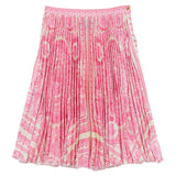 Versace Pink Barocco Foulard Skirt