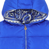 Versace Blue Down Padded Jacket