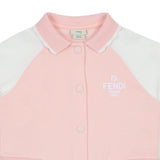 Fendi Pink & White Iconic Varsity Dress.