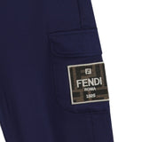 Fendi Blue Gabardine Joggers