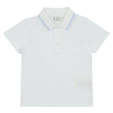 Fendi White Roma Logo Polo T-Shirt