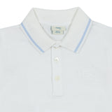 Fendi White Roma Logo Polo T-Shirt