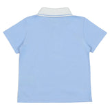 Fendi Light Blue Roma Logo Polo T-Shirt