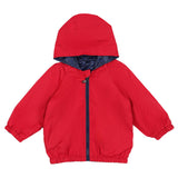 Fendi Navy & Red Hooded Reversible Jacket