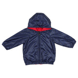 Fendi Navy & Red Hooded Reversible Jacket