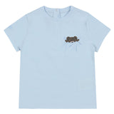 Fendi Blue Cotton Fendi Bear T-Shirt