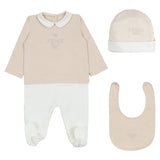 Fendi Beige & White Babygrow Set