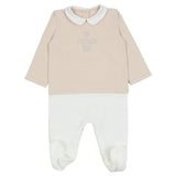 Fendi Beige & White Babygrow Set