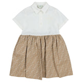 Fendi White Iconic FF Print Dress