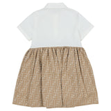 Fendi White Iconic FF Print Dress