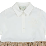 Fendi White Iconic FF Print Dress
