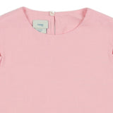 Fendi Pink FF-Jacquard RuFFled Midi Dress