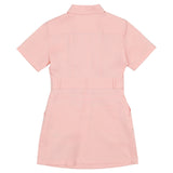 Fendi Pink Cotton Shirt Dress With FF Logo
