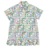 Fendi White Cotton Floral FF Logo Dress