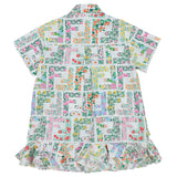 Fendi White Cotton Floral FF Logo Dress