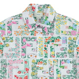 Fendi White Cotton Floral FF Logo Dress