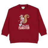 Fendi Maroon Sweatshirt With Squirrel Graphic Print