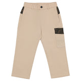 Fendi Beige Trousers With FF Logo Trims