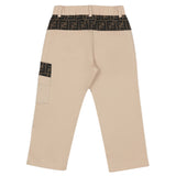 Fendi Beige Trousers With FF Logo Trims