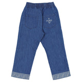 Fendi Blue Jeans With FF Logo On The Turn-Ups