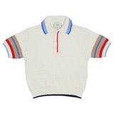 Fendi White Jersey Polo T-Shirt