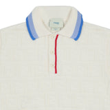 Fendi White Jersey Polo T-Shirt