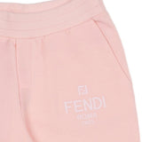 Fendi Pink Joggers With Logo Embroidery