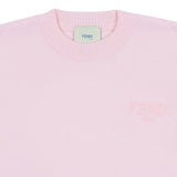 Fendi Pink Embroidered Logo Sweater