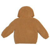 Moschino Brown Hooded Fuzz Bear Jacket