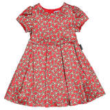 Moschino Red All-Over Teddy Bear Print Dress