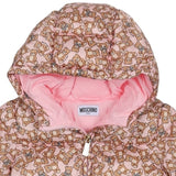 Moschino Multicolor All-Over Teddy Bear Puffer Jacket