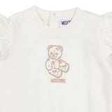 Moschino Off White Floral Teddy Bear Sweatshirt