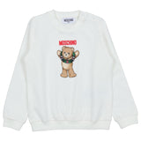 Moschino White Teddy-Print Sweatshirt
