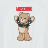 Moschino White Teddy-Print Sweatshirt