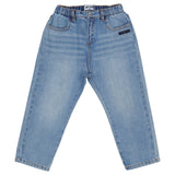 Moschino Blue Jeans With Brand Name Embroidery