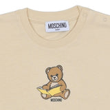 Moschino Beige Teddy Bear Print T-Shirt