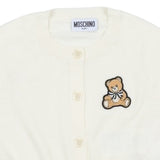 Moschino White Teddy Bear Cardigan