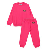 Moschino Baby Bear Pink Logo Tracksuit