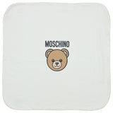 Moschino Off White Kids Teddy Bear Print Blanket