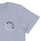 Stella McCartney Grey T-Shirt With Brand Name On Pocket