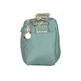 Stella McCartney Green Sling Bag With Brand Name Stip