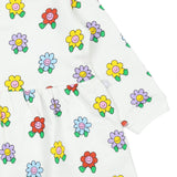 Stella McCartney White Dress With Multi Flower Printed