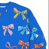 Stella McCartney Blue Dress With Multi Bows Printed